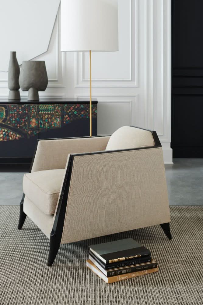 Caracole Outline Armchair   Nicholas John Interiors