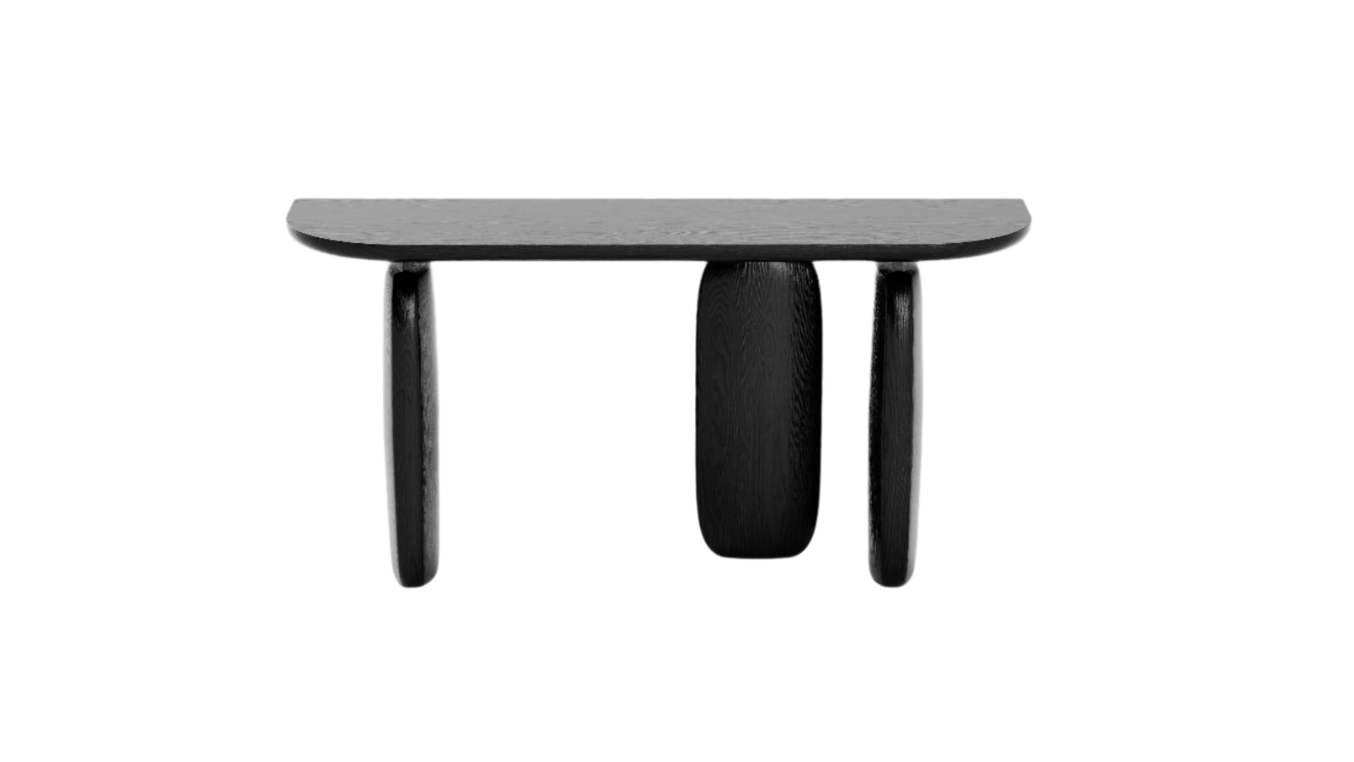 Underline Console Table - Black Oak   Nicholas John Interiors