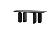 Tommy Franks Underline 210 Dining Table - Black Oak   Nicholas John Interiors