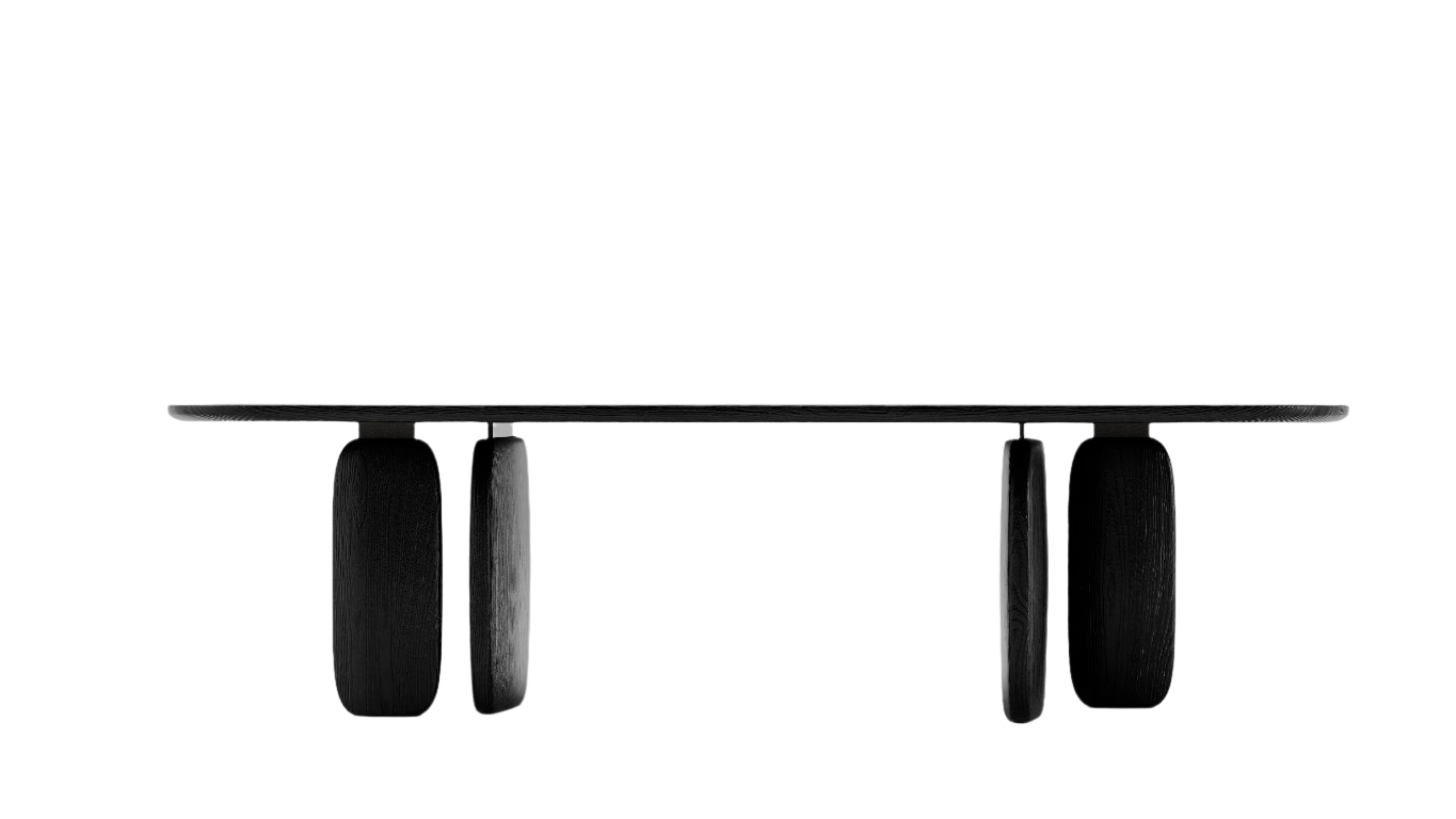 Tommy Franks Underline 280 Dining Table in Black Oak   Nicholas John Interiors