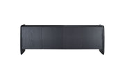 Tommy Franks Underline 4 Door Buffet in Black Oak   Nicholas John Interiors
