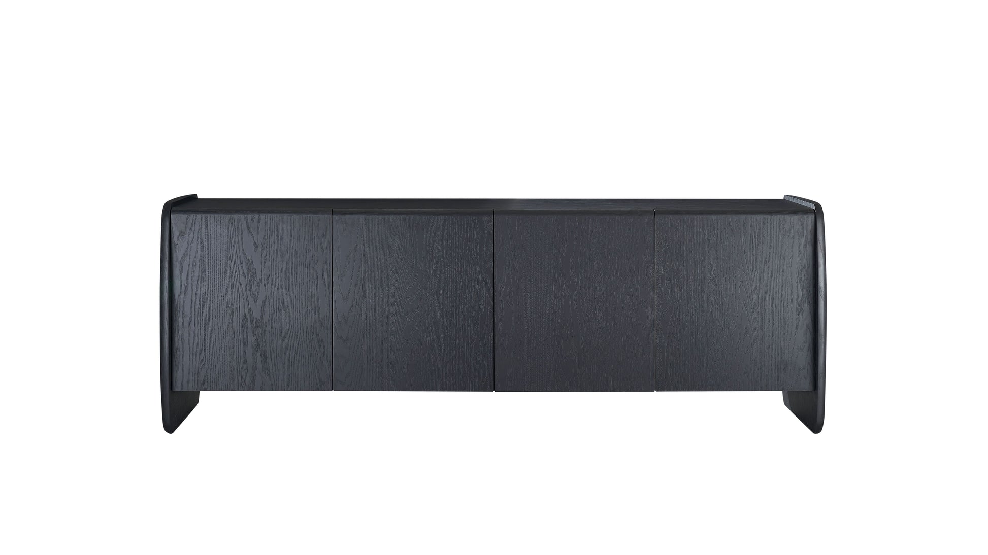 Tommy Franks Underline 4 Door Buffet in Black Oak   Nicholas John Interiors