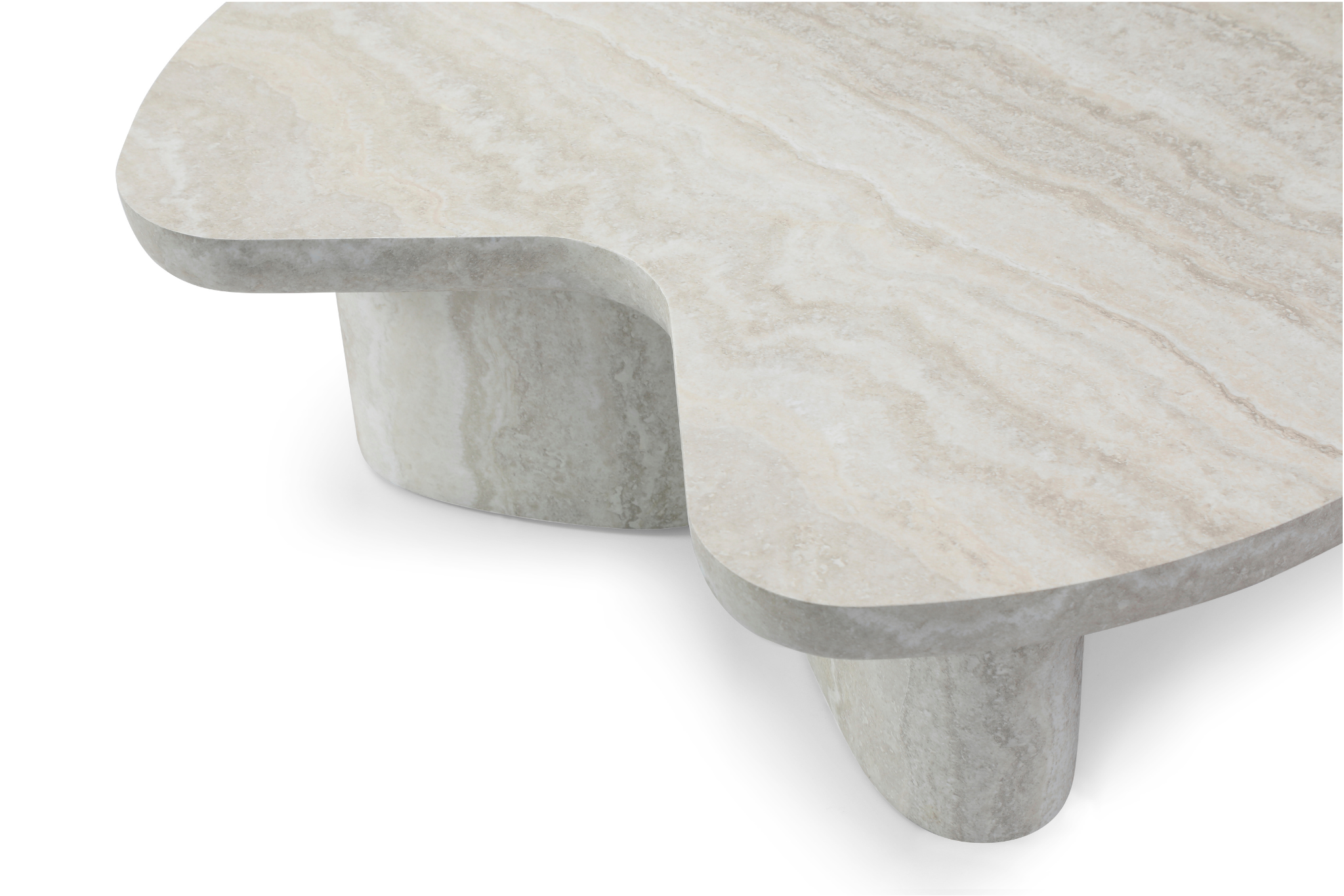 Lilac Coffee Table - Faux Travertine   Nicholas John Interiors
