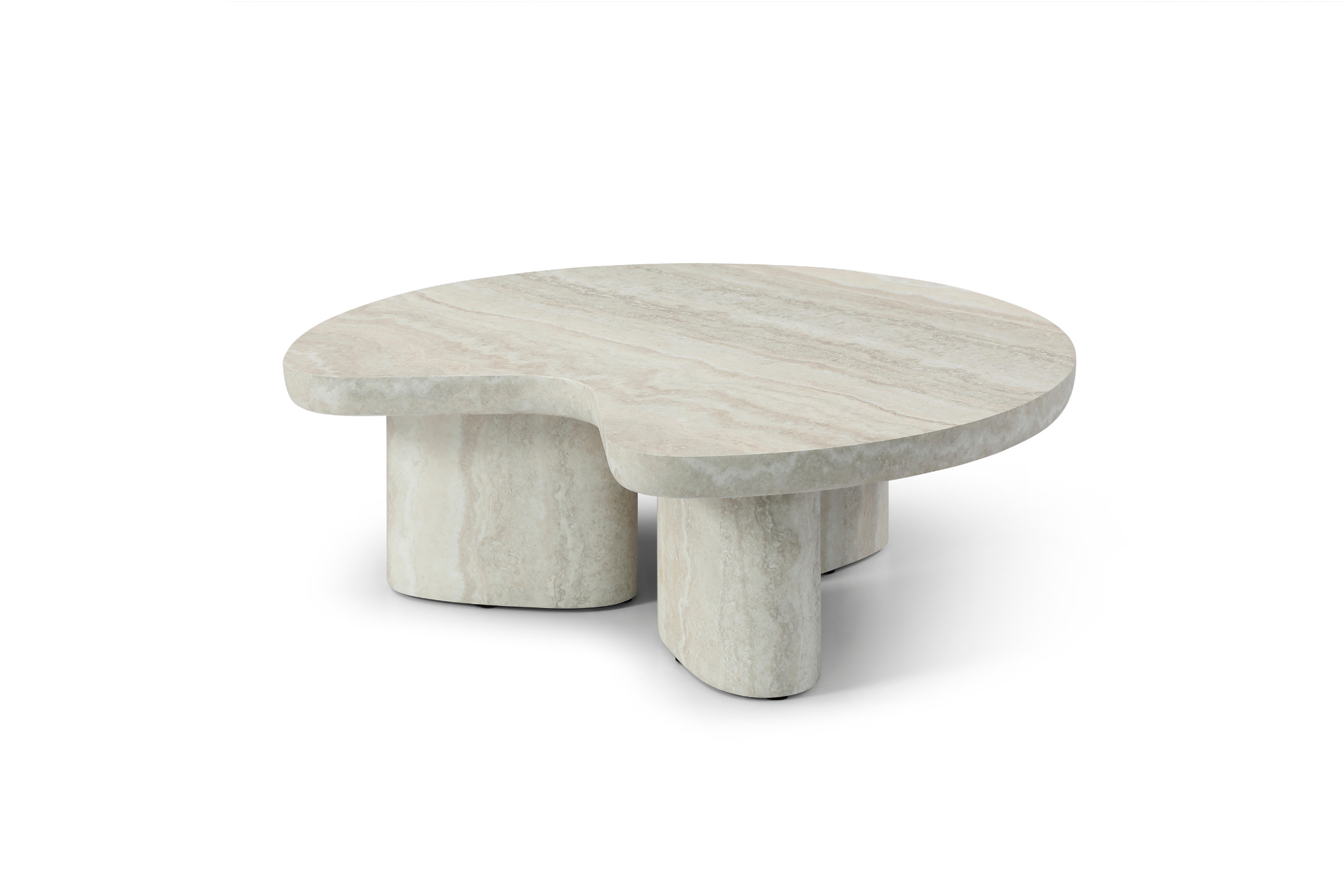 Lilac Coffee Table - Faux Travertine   Nicholas John Interiors