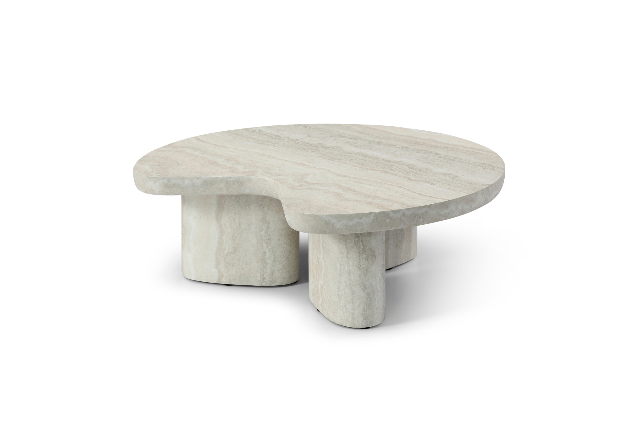 Lilac Coffee Table - Faux Travertine   Nicholas John Interiors