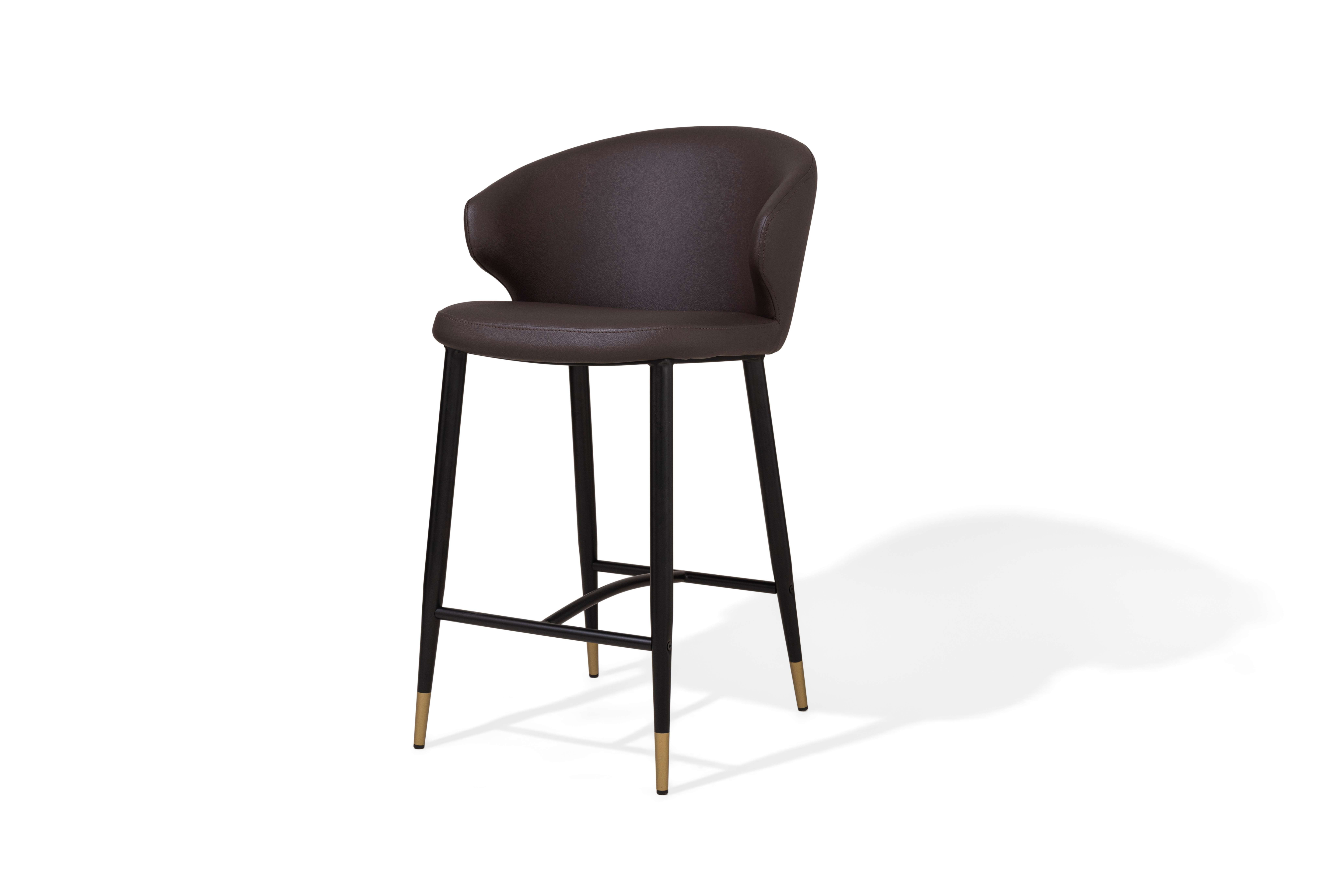 Tommy Franks Bellroy Bar Stool - Espresso   Nicholas John Interiors