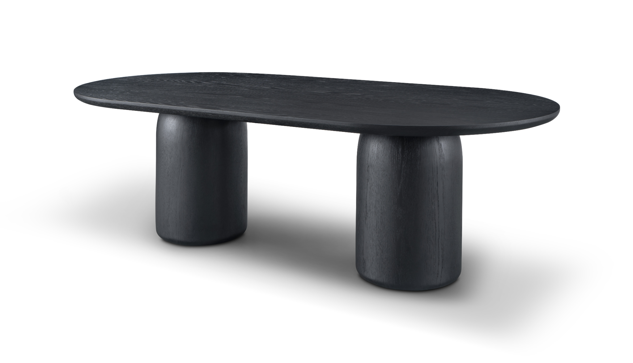 Tommy Franks Basilca 240cm Dining Table in Matte Black   Nicholas John Interiors