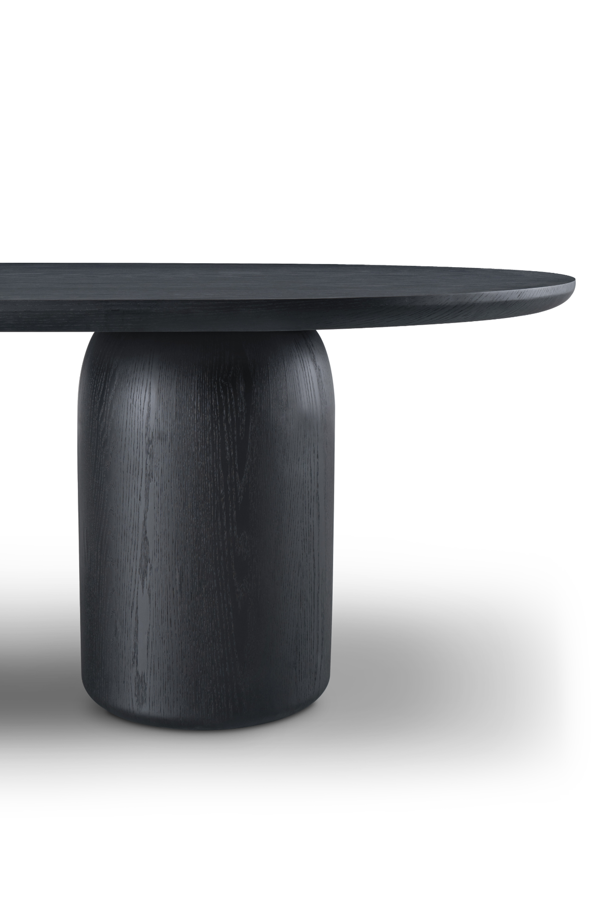 Tommy Franks Basilca 240cm Dining Table in Matte Black   Nicholas John Interiors