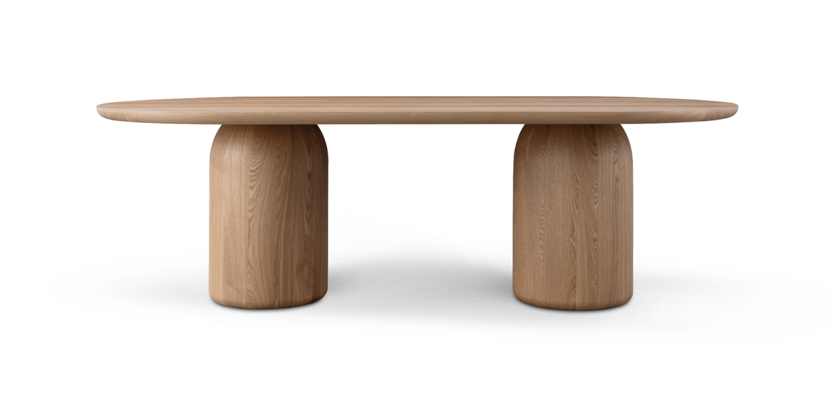 Tommy Franks Basilca Dining Table 240 - Ash Oak   Nicholas John Interiors