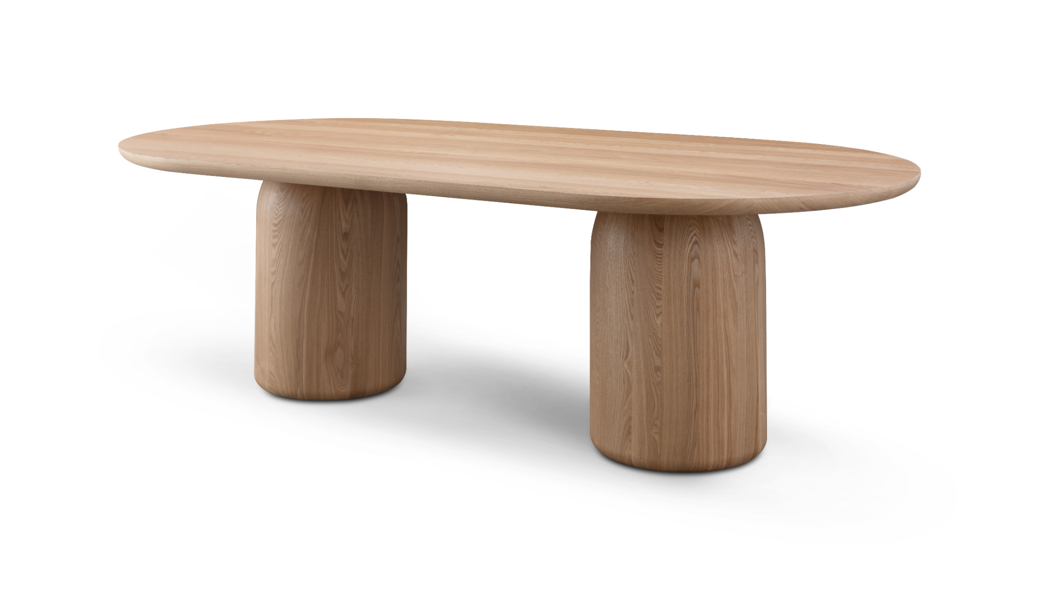 Tommy Franks Basilca Dining Table 240 - Ash Oak   Nicholas John Interiors