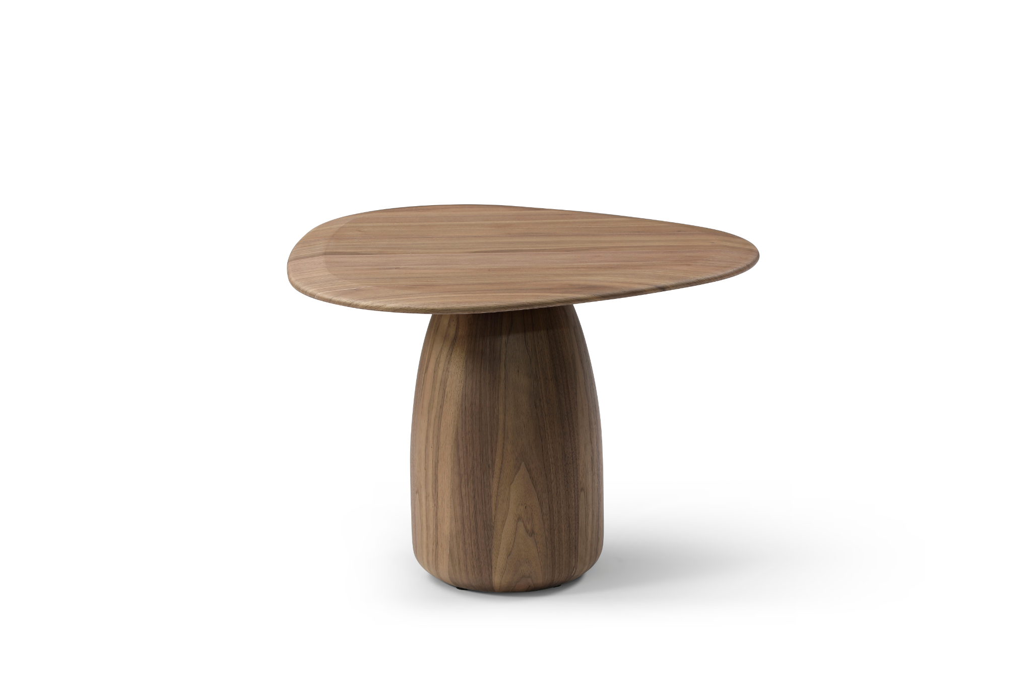 Tommy Franks Basilca Side Table in Walnut   Nicholas John Interiors