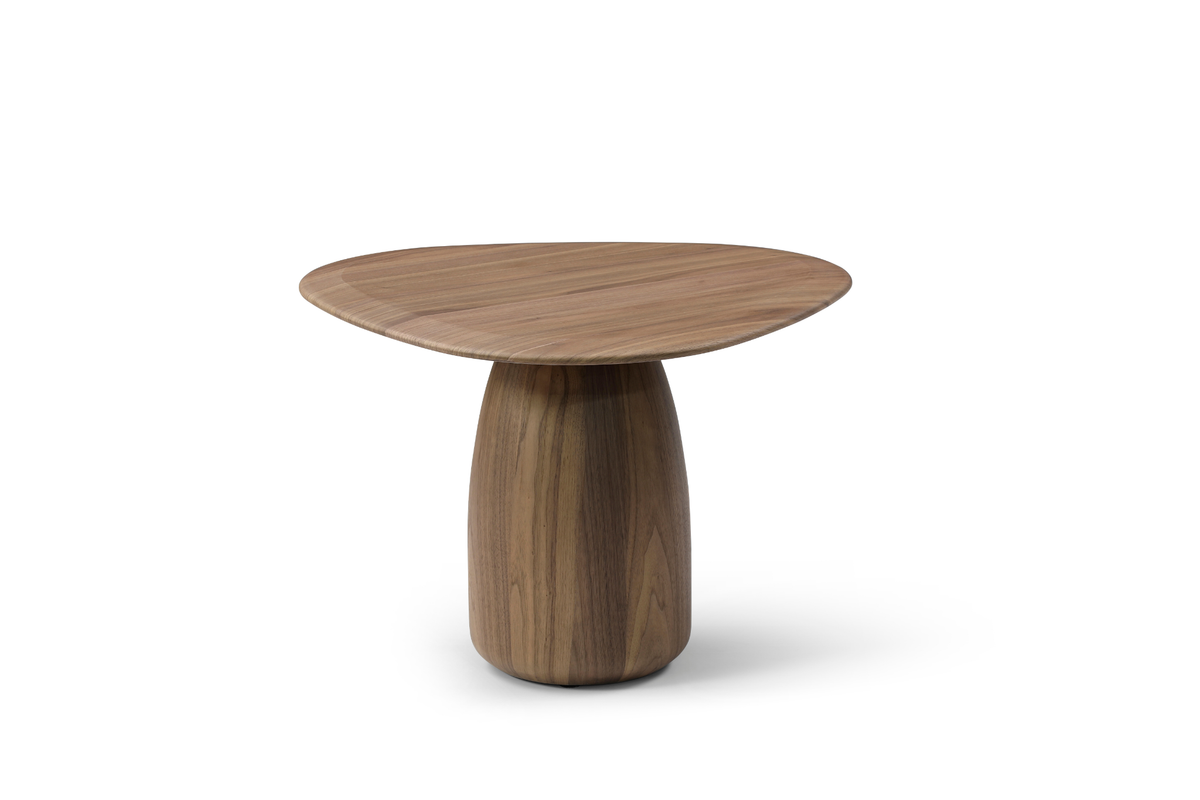 Tommy Franks Basilca Side Table in Walnut   Nicholas John Interiors