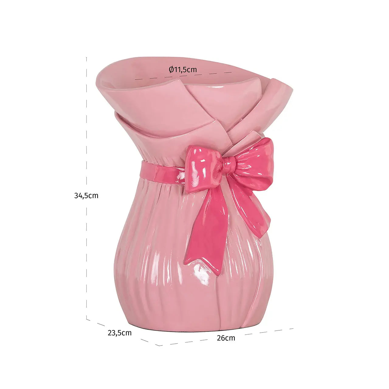 Richmond Interiors Bowenn Vase in Pink  Nicholas John Interiors