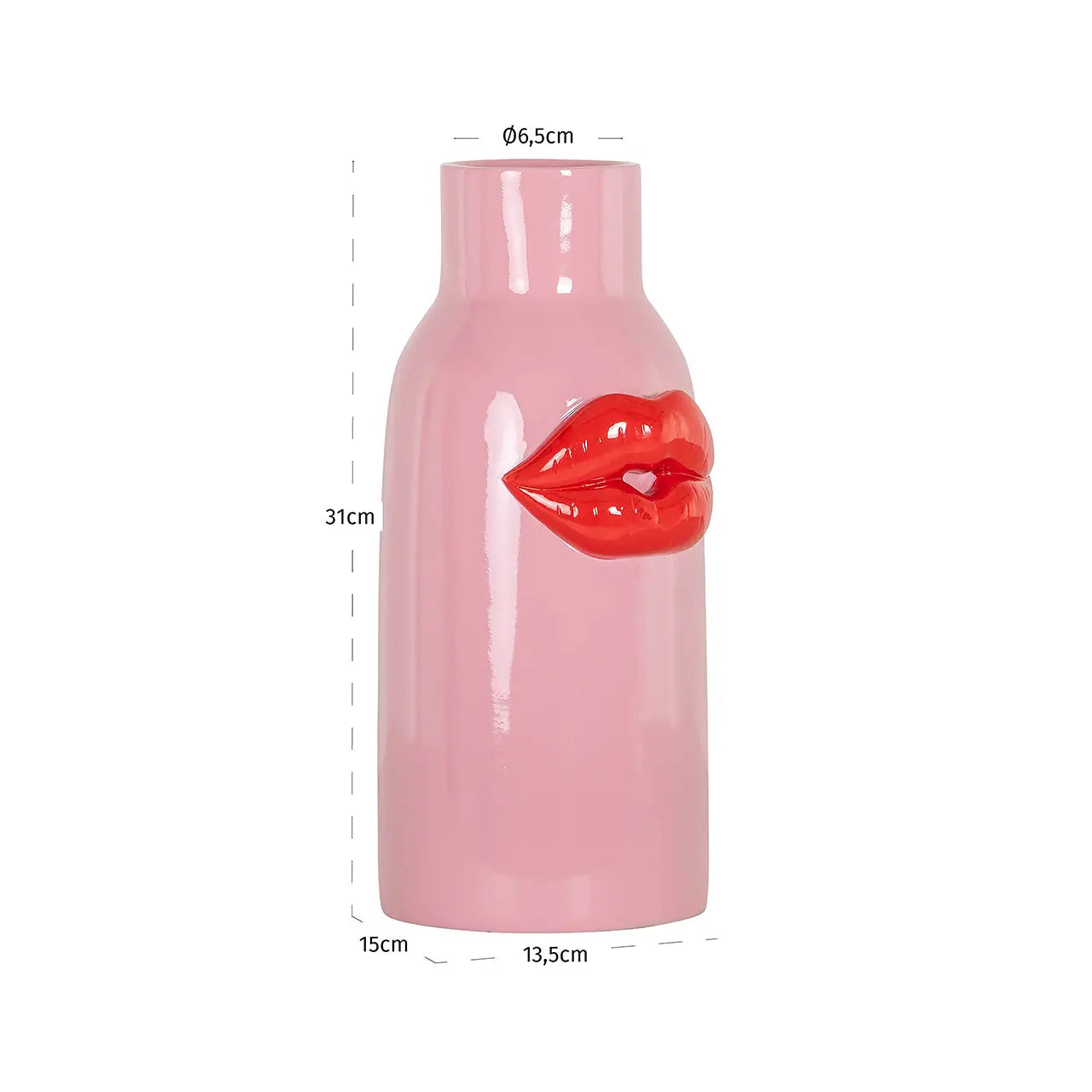 Richmond Interiors Small Blythe Vase in Pink  Nicholas John Interiors