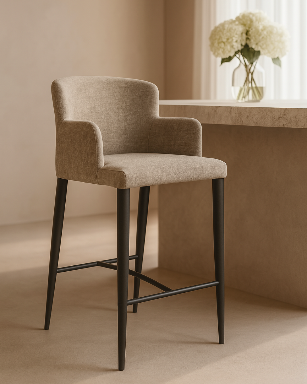 Varsi Counter Stool - Giselle Olive   Nicholas John Interiors