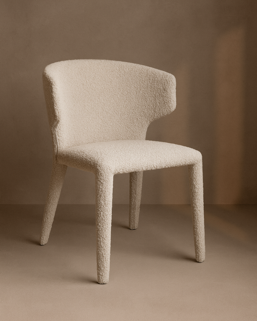 Tommy Franks Vela Dining Chair - Chex Steam Bouclé