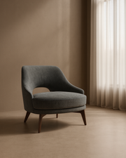 Tommy Franks Verna Lounge Chair - Steel   Nicholas John Interiors