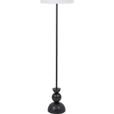 Vala Graphite Metal Textured Effect Ball Floor Lamp   Nicholas John Interiors
