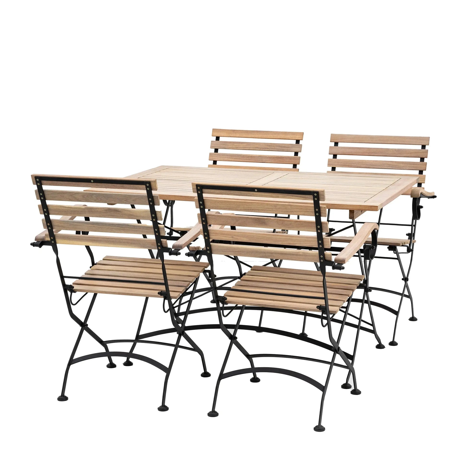 Valenta Folding Dining Set   Nicholas John Interiors