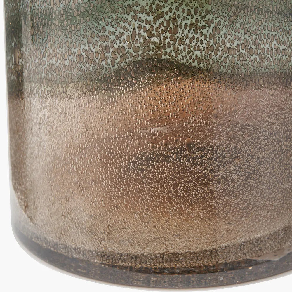 Valtellina Brown and Green Glass Vase  Nicholas John Interiors