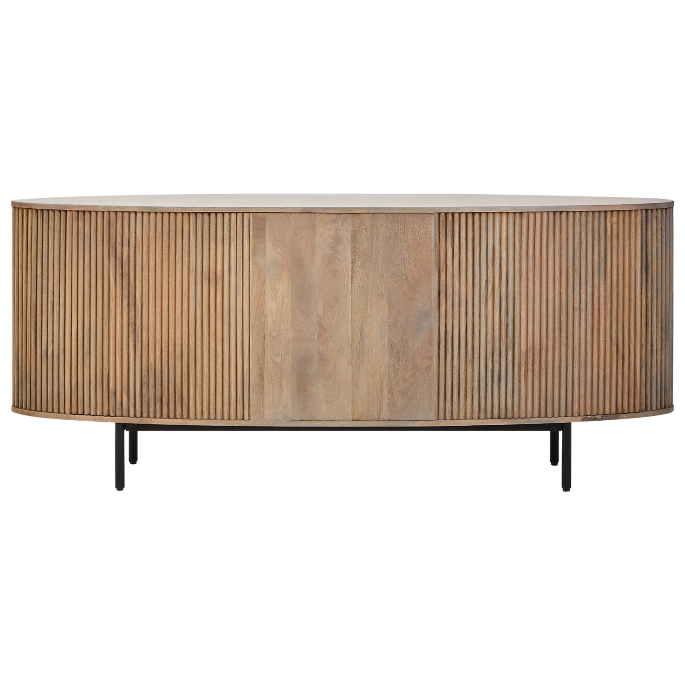 Varello Grey Mango Wood Sideboard with 2 Doors & 3 Drawers  Nicholas John Interiors