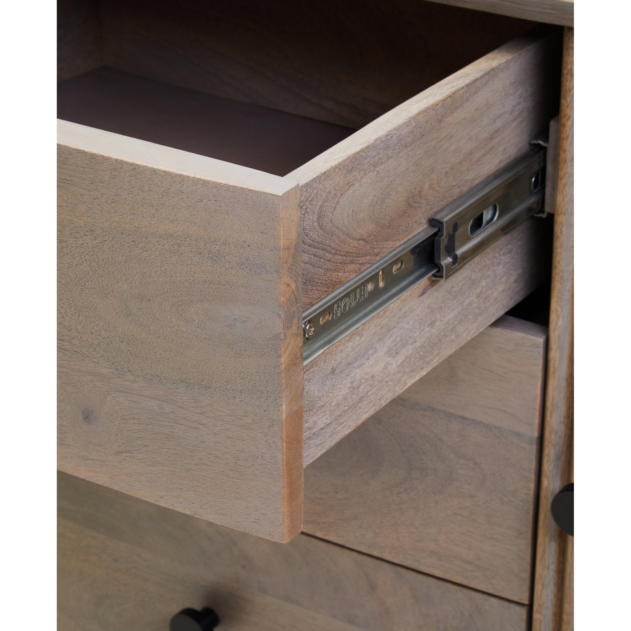 Varello Grey Mango Wood Sideboard with 2 Doors & 3 Drawers  Nicholas John Interiors