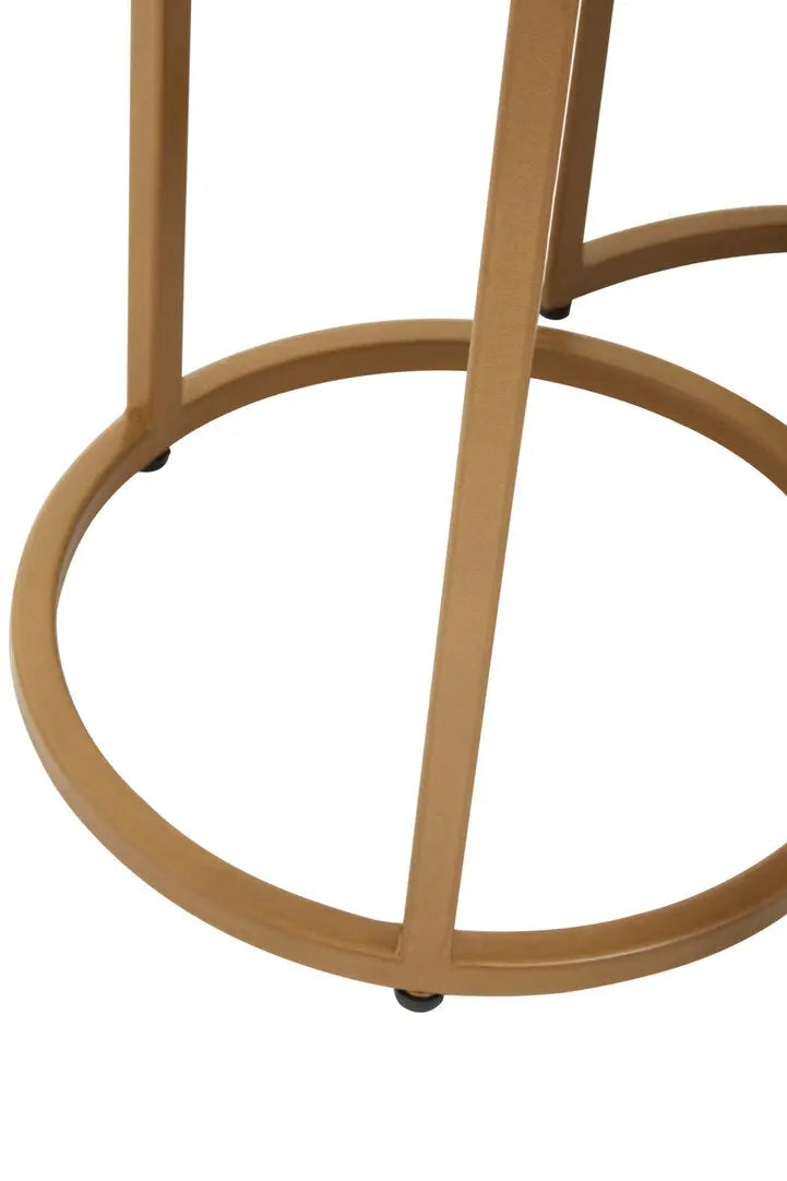 Vareno Nest Of Three Black Marble Top Tables   Nicholas John Interiors