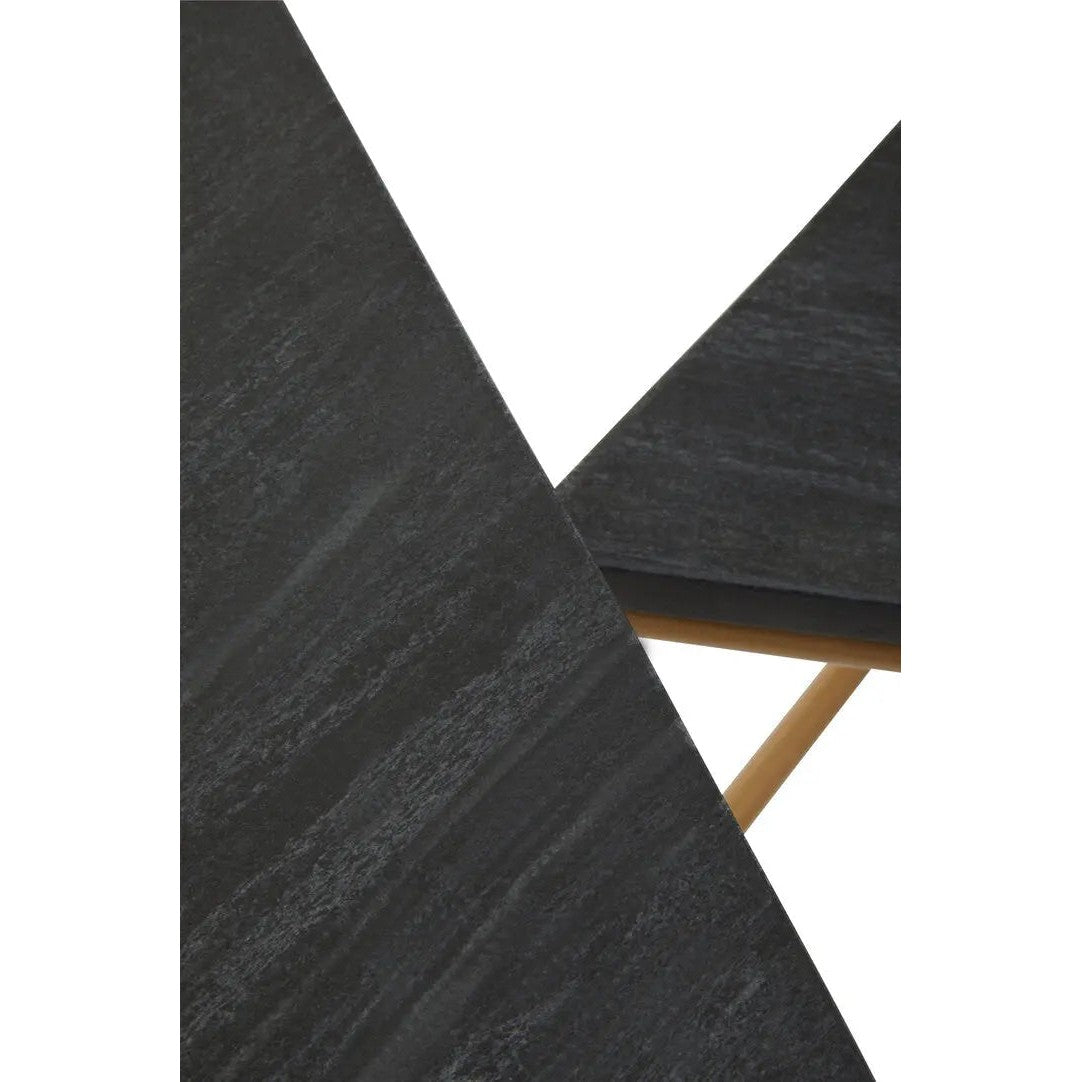 Vareno Nest Of Three Triangular Tables   Nicholas John Interiors