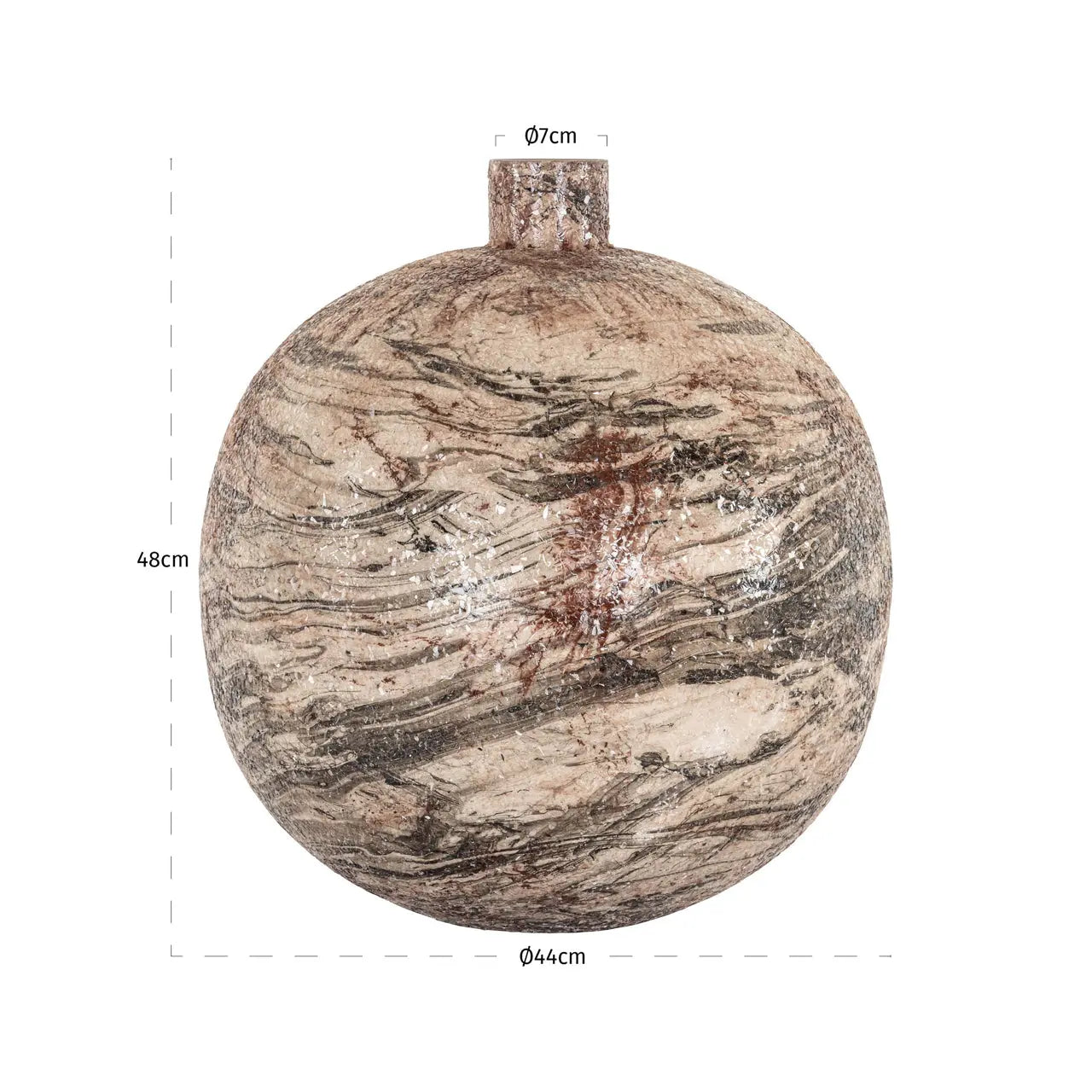 Vase Devana beige   Nicholas John Interiors