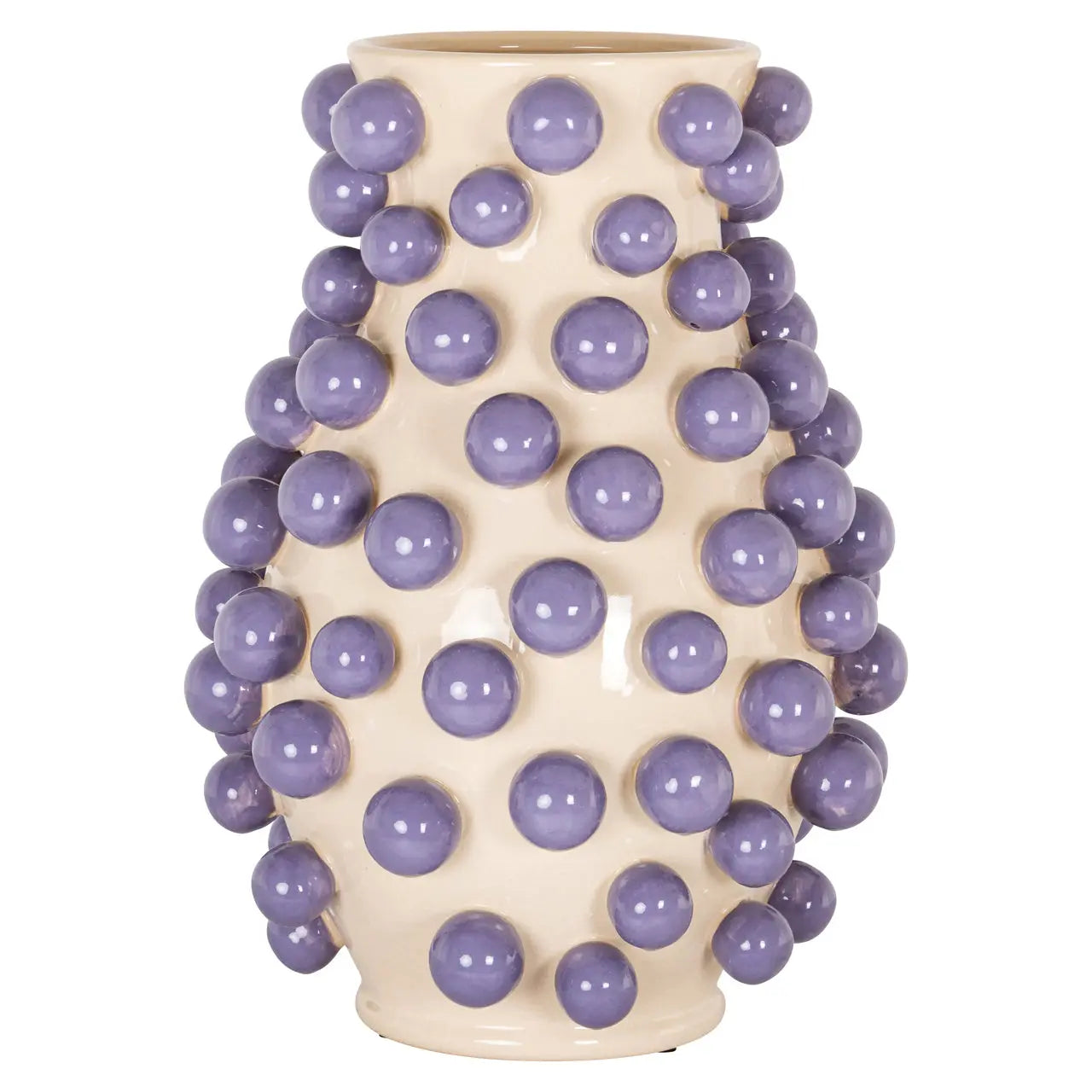Vase Dotty cream   Nicholas John Interiors
