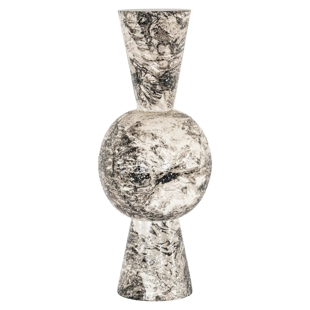 Vase Florry black/white   Nicholas John Interiors