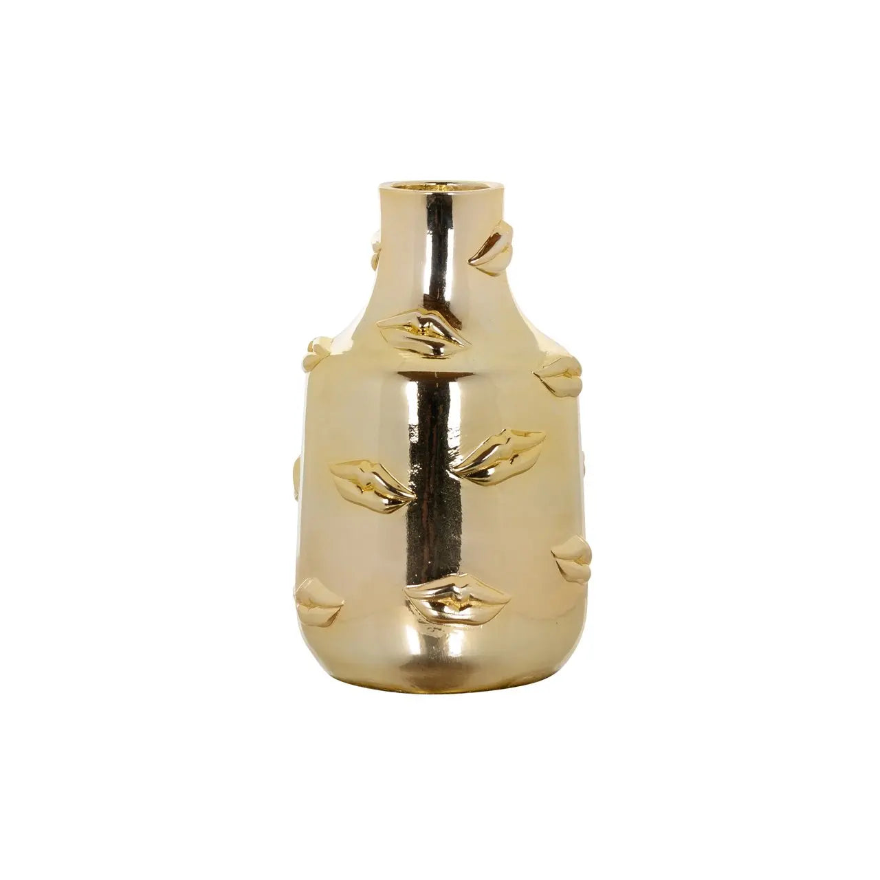 Vase Kisses gold small   Nicholas John Interiors