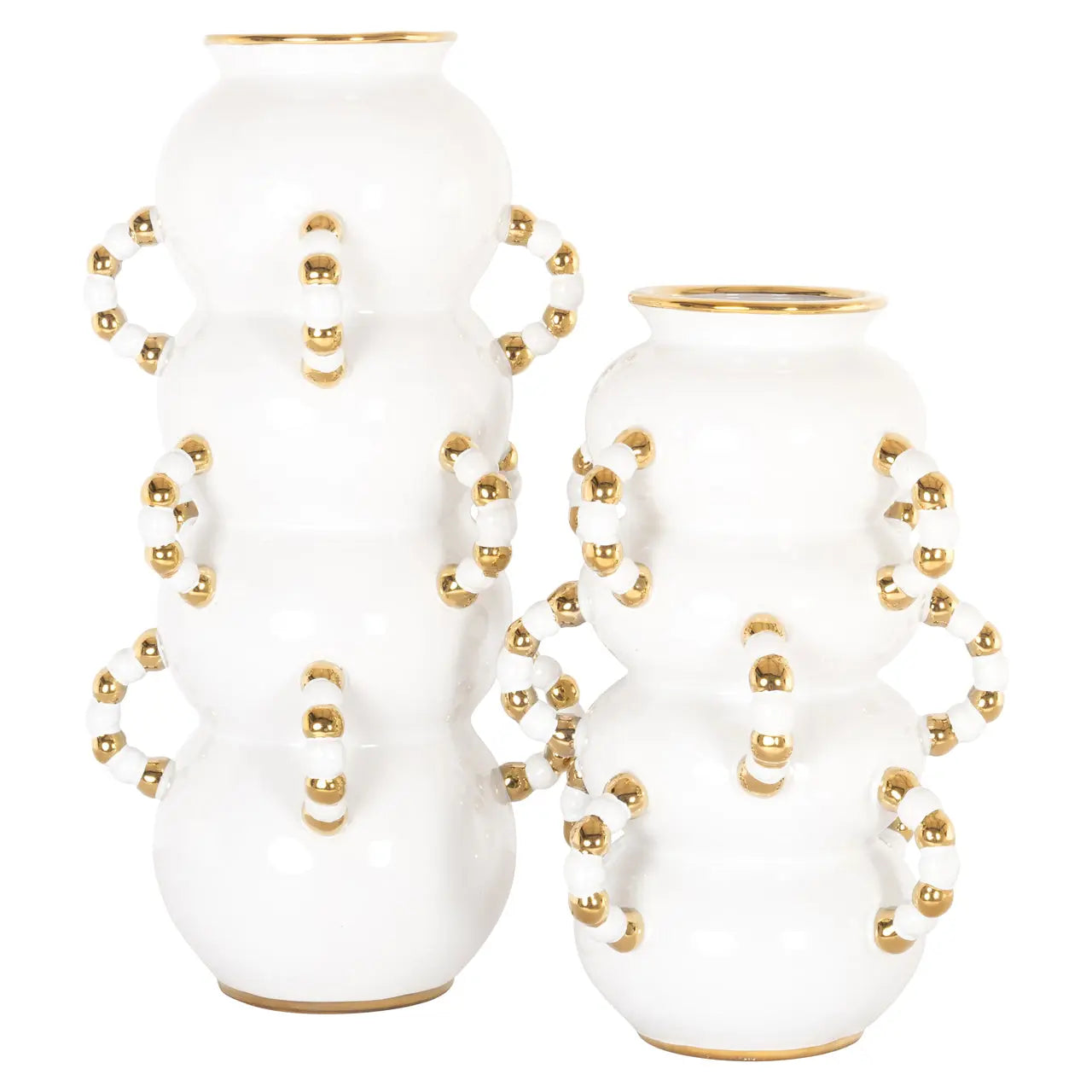 Vase Pippy white small   Nicholas John Interiors