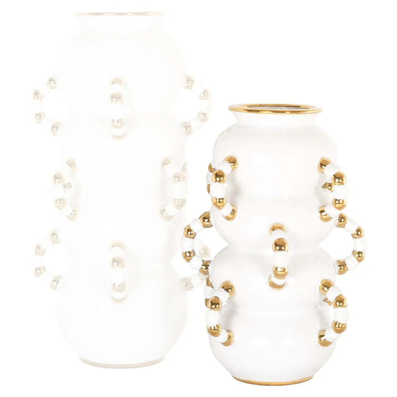 Vase Pippy white small   Nicholas John Interiors