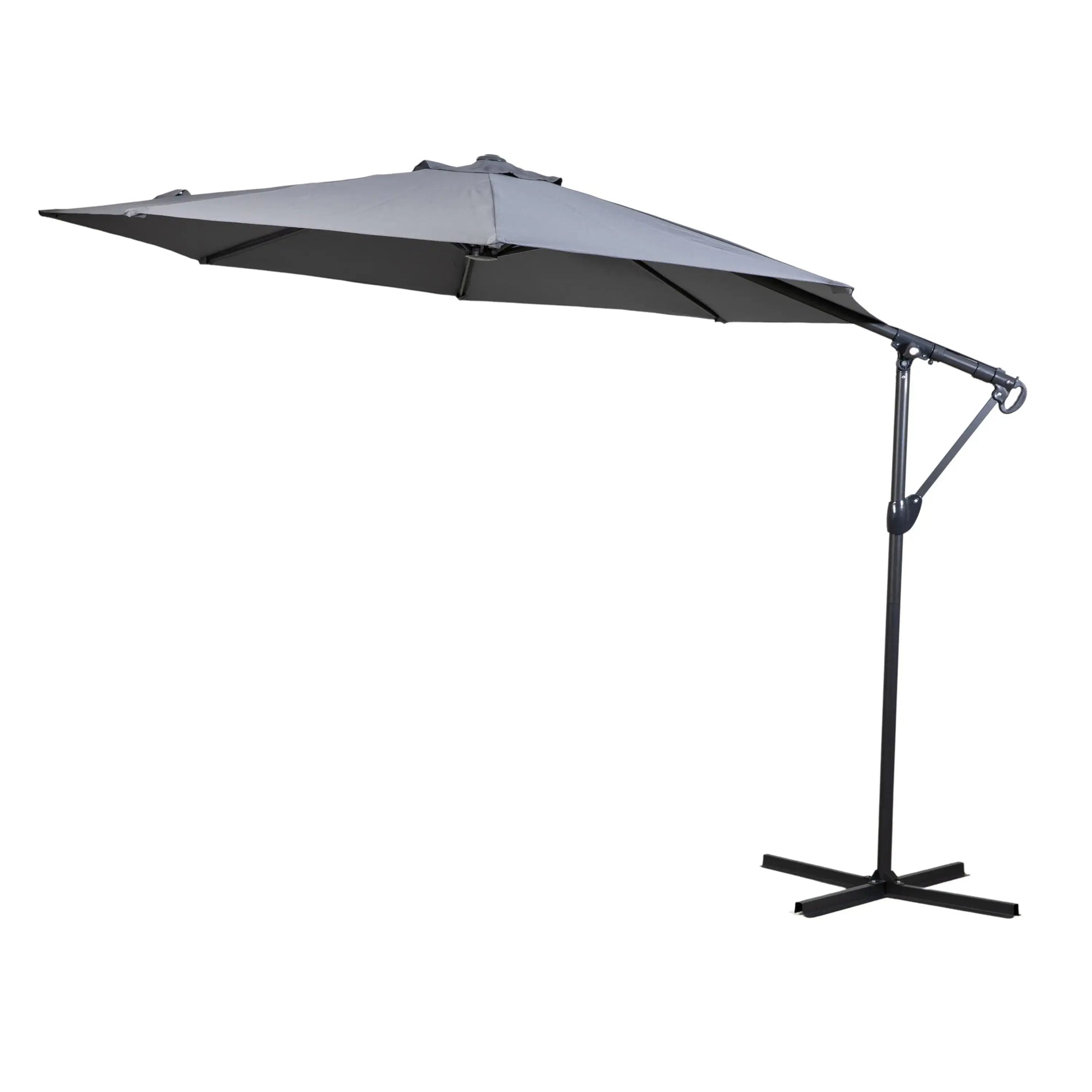 Velzano 3m Cantilever Parasol Grey   Nicholas John Interiors