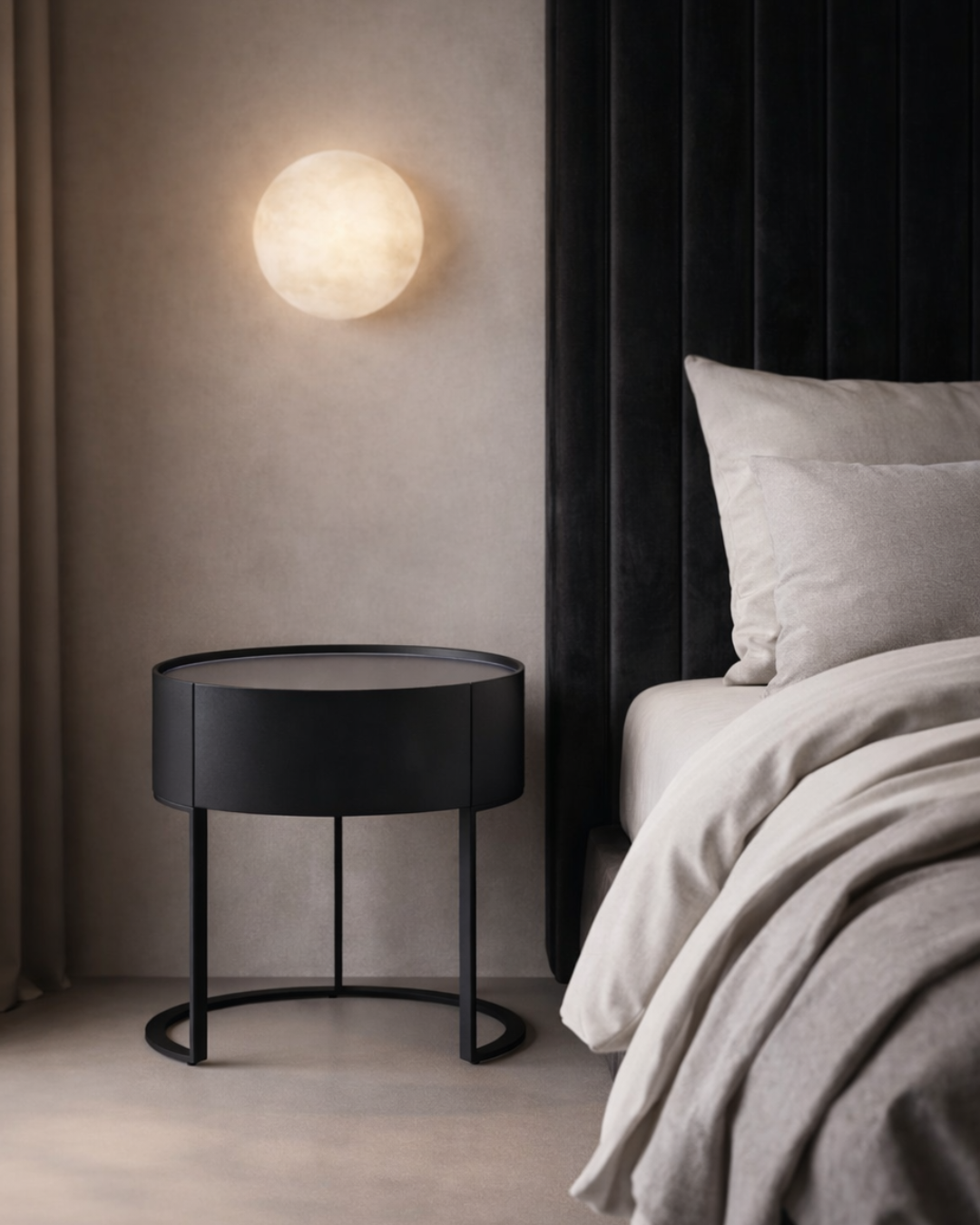 Tommy Franks Verge Bedside Table - Grey Wash Oak (SET OF 2)   Nicholas John Interiors