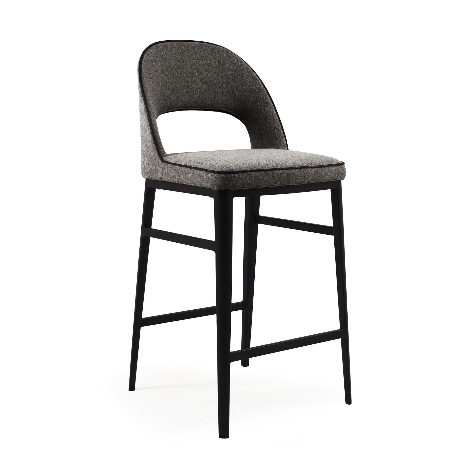 Tommy Franks Verna Bar Stool - Enzimi Dark Grey   Nicholas John Interiors