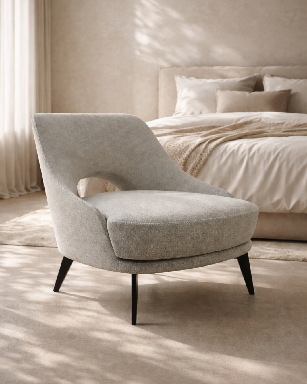 Tommy Franks Verna Lounge Chair - Cream   Nicholas John Interiors