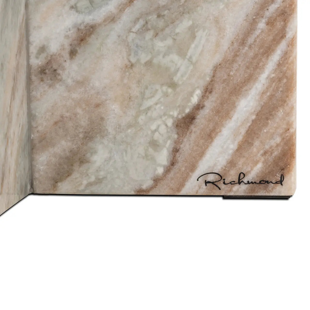 Vevey Blush beige End Table   Nicholas John Interiors