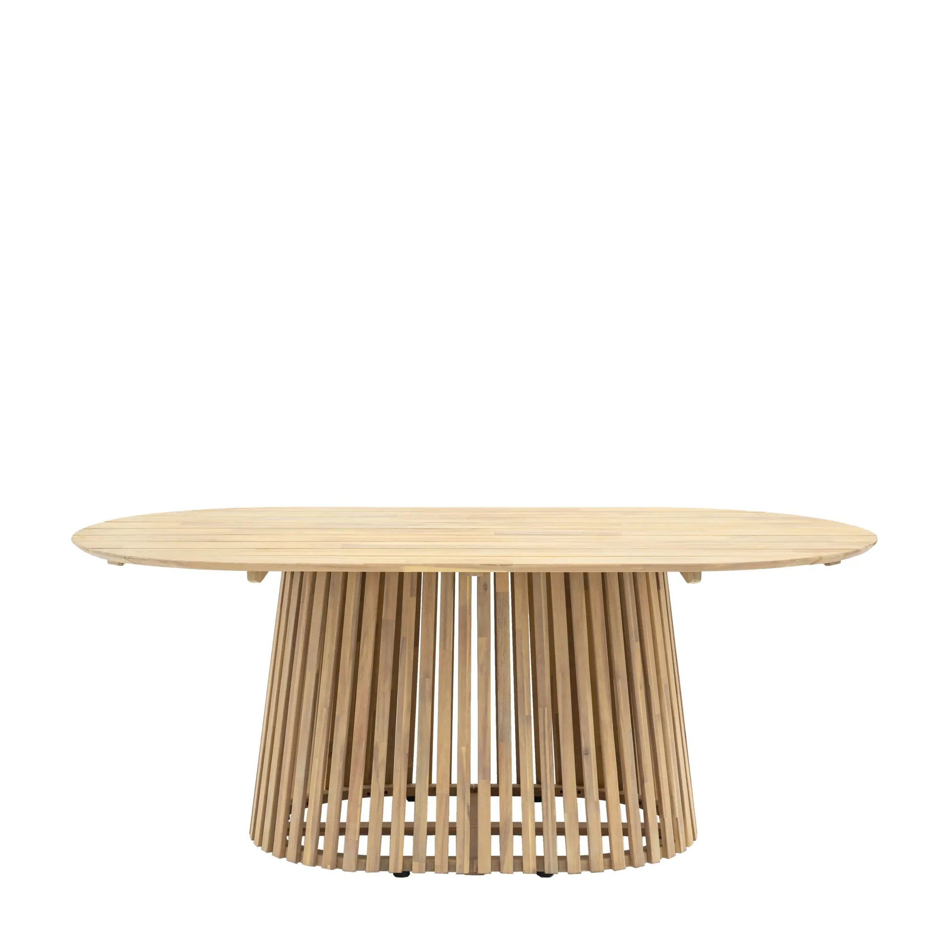 Vialto Outdoor Oval Dining Table 6 Seater   Nicholas John Interiors
