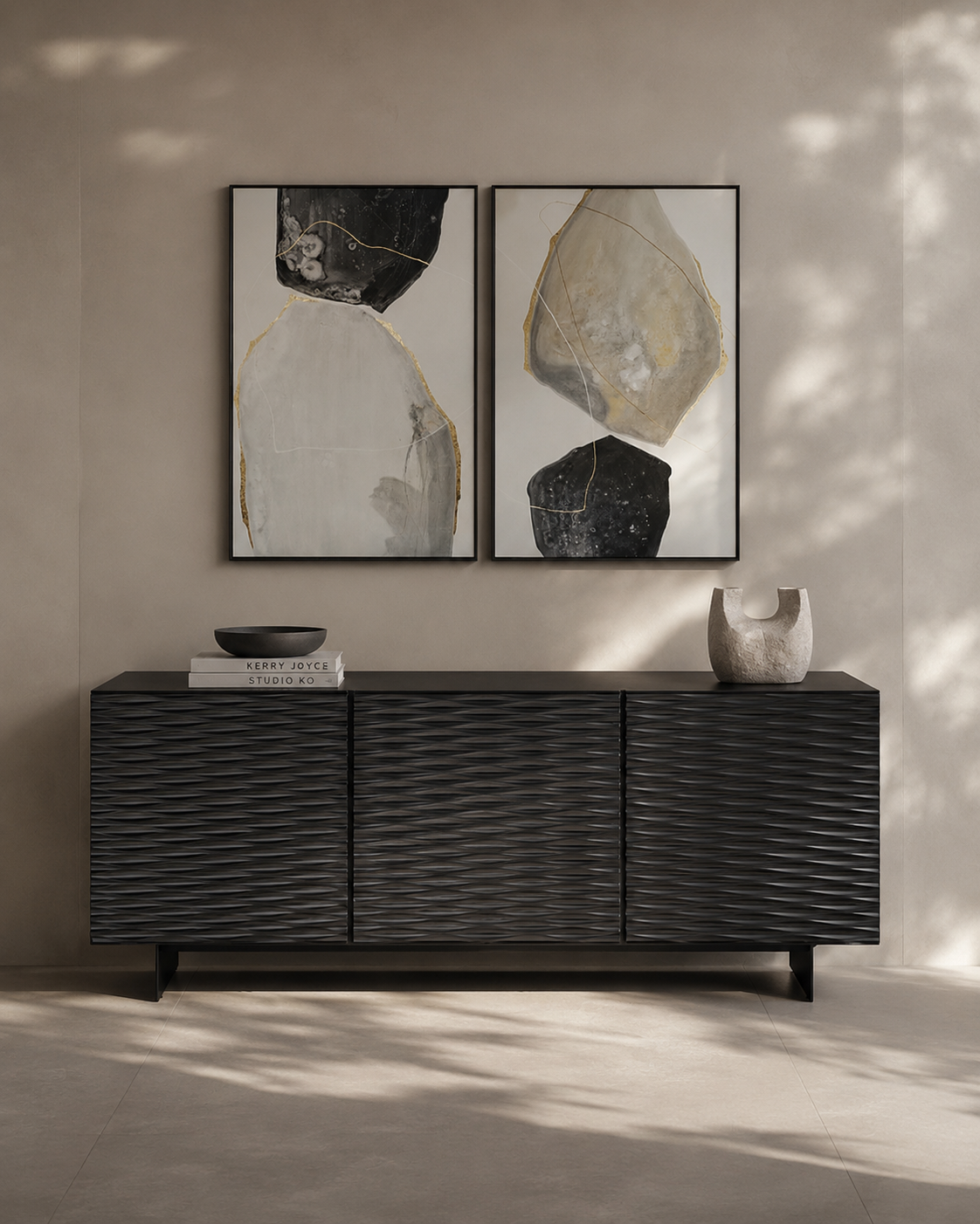 Tommy Franks Vibe Buffet in Black   Nicholas John Interiors