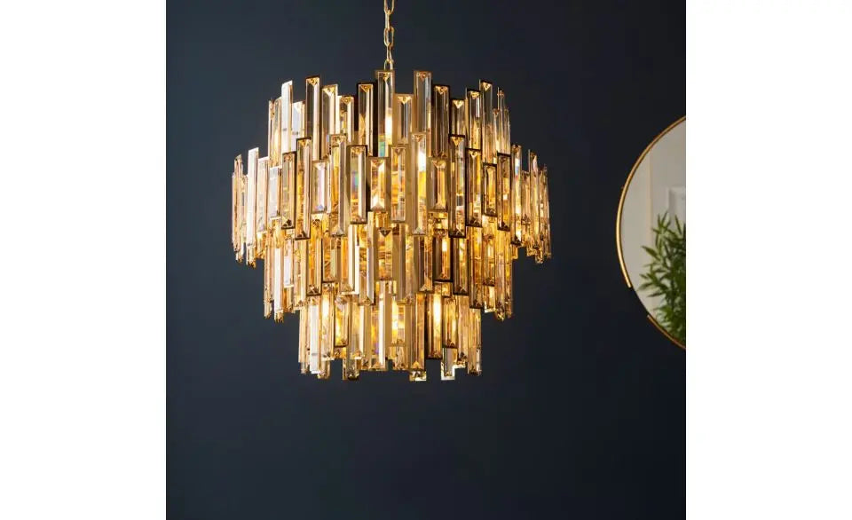 Vionara 15 Pendant Light Gold Champagne   Nicholas John Interiors