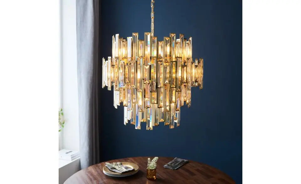 Vionara 15 Pendant Light Gold Champagne   Nicholas John Interiors