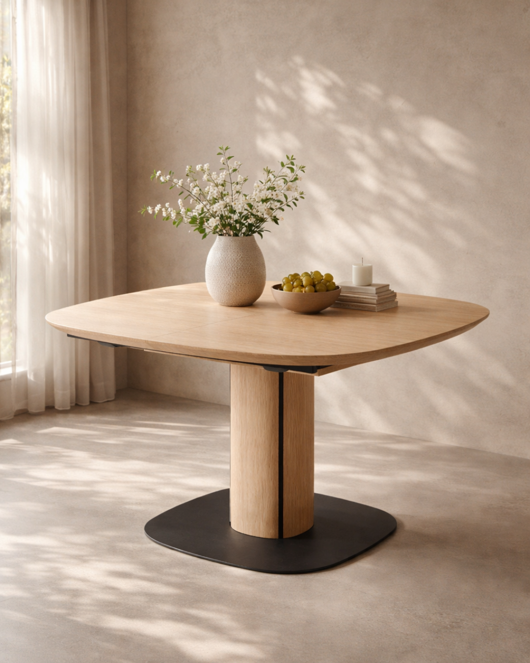 Tommy Franks Vita Extension Table - Ash Oak   Nicholas John Interiors