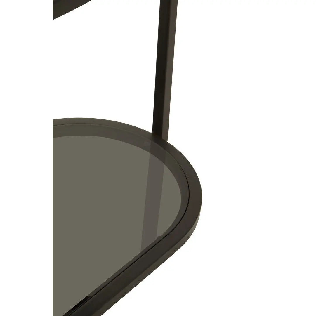 Von Five Tier Black Shelf Unit   Nicholas John Interiors