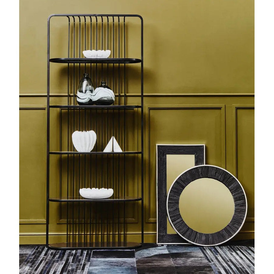 Von Five Tier Black Shelf Unit   Nicholas John Interiors