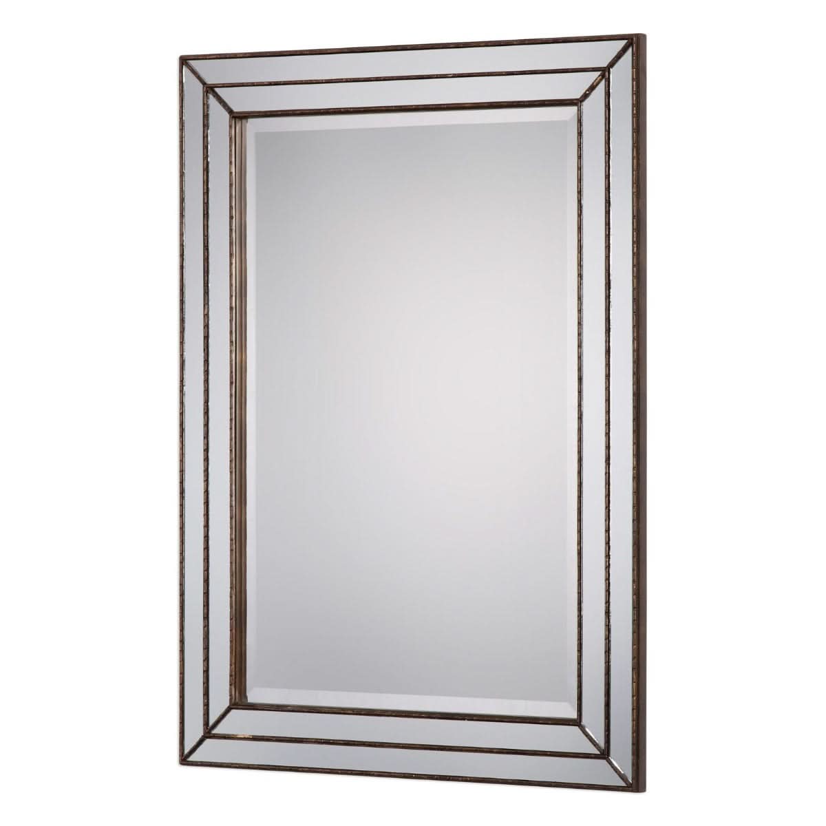 Keiichi Triple Frame Mirror Bronze Finish   Nicholas John Interiors