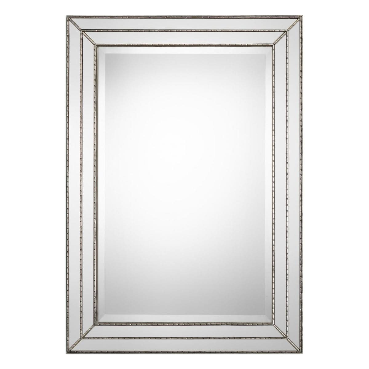 Keiichi Triple Frame Mirror Silver Finish   Nicholas John Interiors