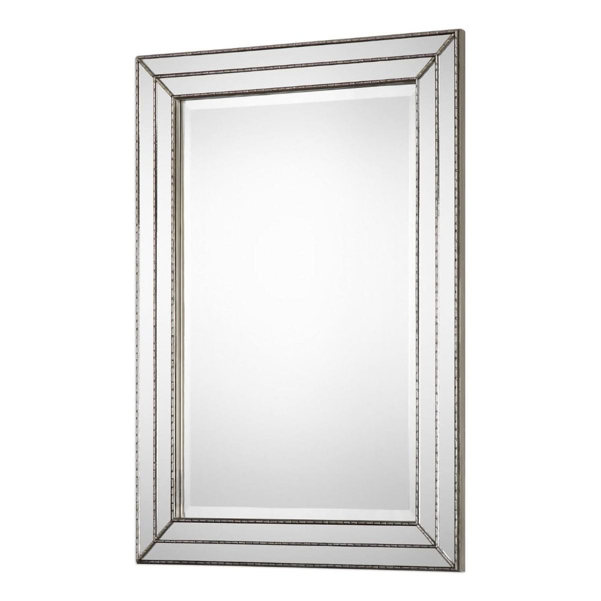 Keiichi Triple Frame Mirror Silver Finish   Nicholas John Interiors