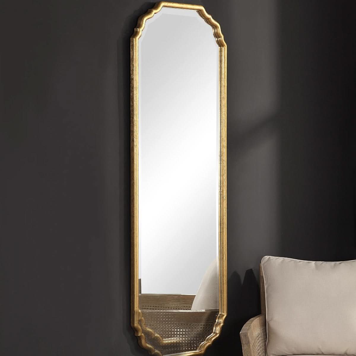 Keiichi Maye Long Mirror Gold   Nicholas John Interiors